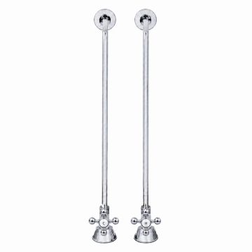 Strom Living Single Offset Supply Lines With Cross Point Handlesimage