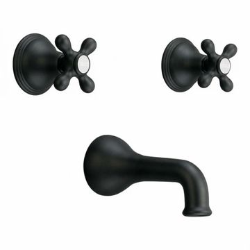Strom Living St Lawrence In Wall P0406 Tub Filler Set - Cross Handlesimage
