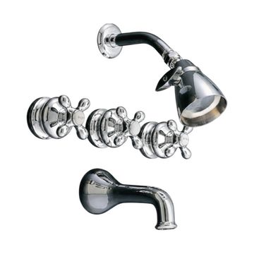 Strom Living Thames In Wall Tub & Shower Setimage