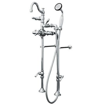 Strom Living Thermostatic Deck Mount P1032 Tub Faucet With Handheldimage