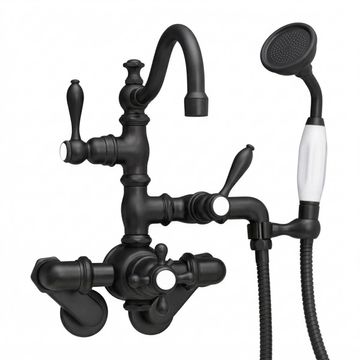 Strom Living Thermostatic P1017 Tub Faucet With Cross Handles & Handheldimage