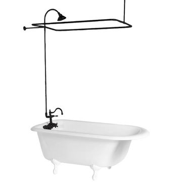 Strom Living Thermostatic P1071 45 x 25 Inch Tub Enclosure Shower Systemimage