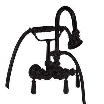 Strom Living Tub Mount P0793 Gooseneck Faucet With Handheld Showerimage