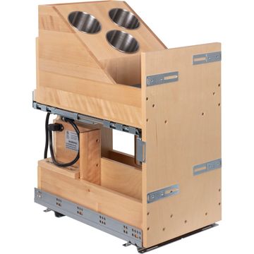 Hardware Resources Powered Vanity Pullout For Full Height Cabinetimage