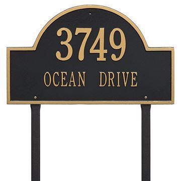 Whitehall Arch Marker Estate Personalized Plaqueimage