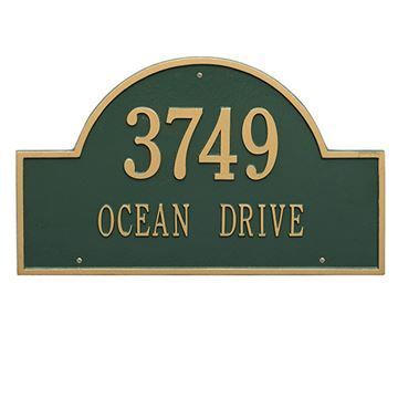 Whitehall Arch Marker Estate Personalized Wall Plaque 2 Linesimage