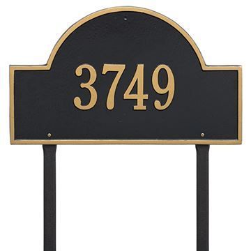 Whitehall Arch Marker Estate Personalized Lawn Plaque 1 Lineimage