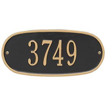 Whitehall Oval Personalized Address Plaqueimage