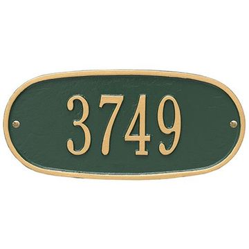 Whitehall Oval Personalized Address Plaqueimage