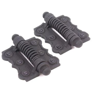 4NATURAL BLK IRON SCREEN DOOR HINGESimage