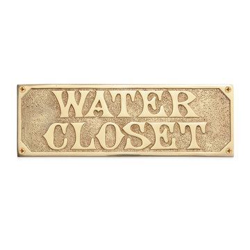 BRASS RESTROOM PLAQUESimage