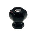 BLACK 15/16 HEX GLASS KNOBimage