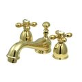 Mini Widespread Lavatory Faucet - 4 - 8 Inch Adjustable Spread - Metal Crossimage