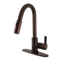 Gourmetier Continental Single Handle Pull Down Kitchen Faucetimage