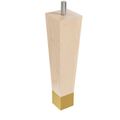 Designs of Distinction 6 Square Taper Foot - Satin Brass & Boltimage