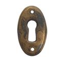 Marella Classic Vertical Oval Keyhole Escutcheonimage