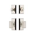 Grandeur Fifth Avenue Concealed Screw Entry Set - Carre Knobimage