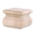Square 3 1/2” Turned Bun Footimage