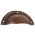 Restorers 3 3/4” Rust Half-Moon Bin Pullimage