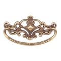 Restorers Classic 3 7/8” Victorian Bail Pull with Ornate Backplateimage