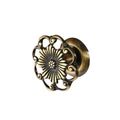 Restorers Classic Brass Floral Knob with Vine Borderimage