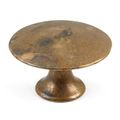 DISTRESSED ANTIQUE BRASS FLAT TOP KNOBimage