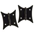 BRASS PLATED STELL FLUSH MOUNT BUTTERFLY HINGEimage