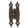 BLK TRADITION HAMMERED H HINGE W/PYRAMID HD SCREWimage