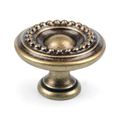 ANTIQUE BRASS BEADED KNOBimage