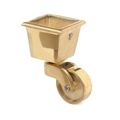 SOLID BRASS SQUARE CUP CASTERimage