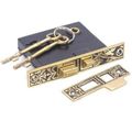 HUMMINGBRD INTERR MORTISE LOCK W/STRIKE-2 3/8BKSTimage