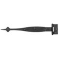 Acorn Cabinet Style Smooth Flush Strap Hinge With Spear End - 9 Inchimage