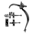 Acorn Rim Latch Passage Door/Closet Door Combination With Heart End - 8 1/2 Inchimage