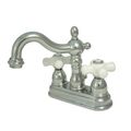 4 Inch Centerset Lavatory Faucet - Porcelain Crossimage