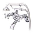 Victorian Wall Mount Faucet With Hand Shower - Metal Crossimage
