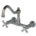 Vintage 8 Inch Centerset Vessel Sink Faucet - Metal Crossimage