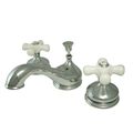 Widespread Lavatory Faucet - Porcelain Crossimage