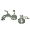 Restorers 3-Hole Lavatory Faucet with Porcelain Leversimage