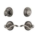 Grandeur Georgetown Single Cylinder Entry Set With Bellagio Lever - Keyed Alikeimage