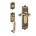 View 3 for Grandeur Windsor Fluted Grip Thumblatch To Portofino Lever Entry Set