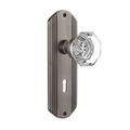 Nostalgic Warehouse Deco Mortise Interior Door Set With Crystal Waldorf Knob - With Keyholeimage