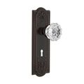 Nostalgic Warehouse Meadows Privacy Interior Door Set With Crystal Knob - With Keyholeimage