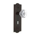 Nostalgic Warehouse Meadows Privacy Interior Door Set With Crystal Waldorf Knob - With Keyholeimage