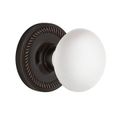 Nostalgic Warehouse Rope Double Dummy Interior Door Set With White Porcelain Knobimage