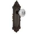Nostalgic Warehouse Victorian Passage Interior Door Set With Crystal Knob - No Keyholeimage