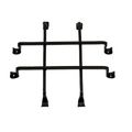 Restorers Iron Speakeasy Grille With Scroll Endsimage