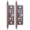 Restorers Classic 2 1/2 Inch Mission Non Mortise Steeple Tip Hinge - Pairimage