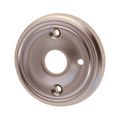 Restorers Classic 2 3/4 Inch Privacy Ringed Door Knob Rosette - Front Mountimage