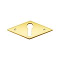 Restorers Classic Diamond Solid Brass Keyhole Escutcheonimage