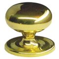 Restorers Classic Solid Brass Knob With Backplateimage